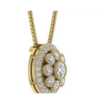 Pure White Gold pendant